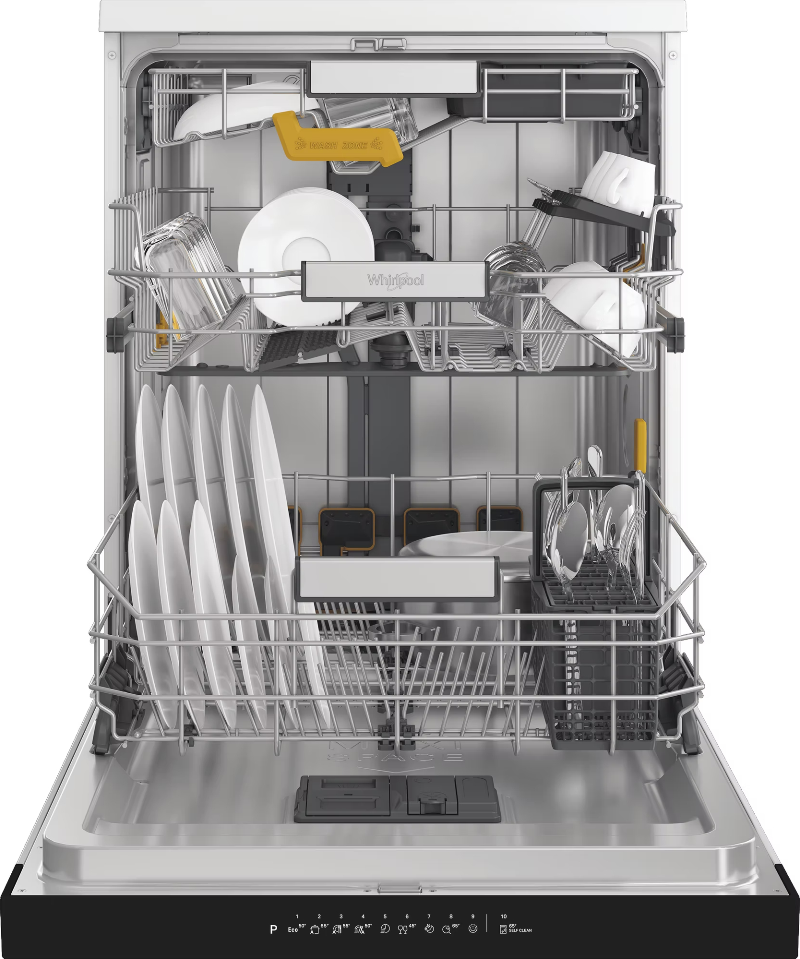 WHIRLPOOL vrijstaande vaatwasser - W8FHS61X