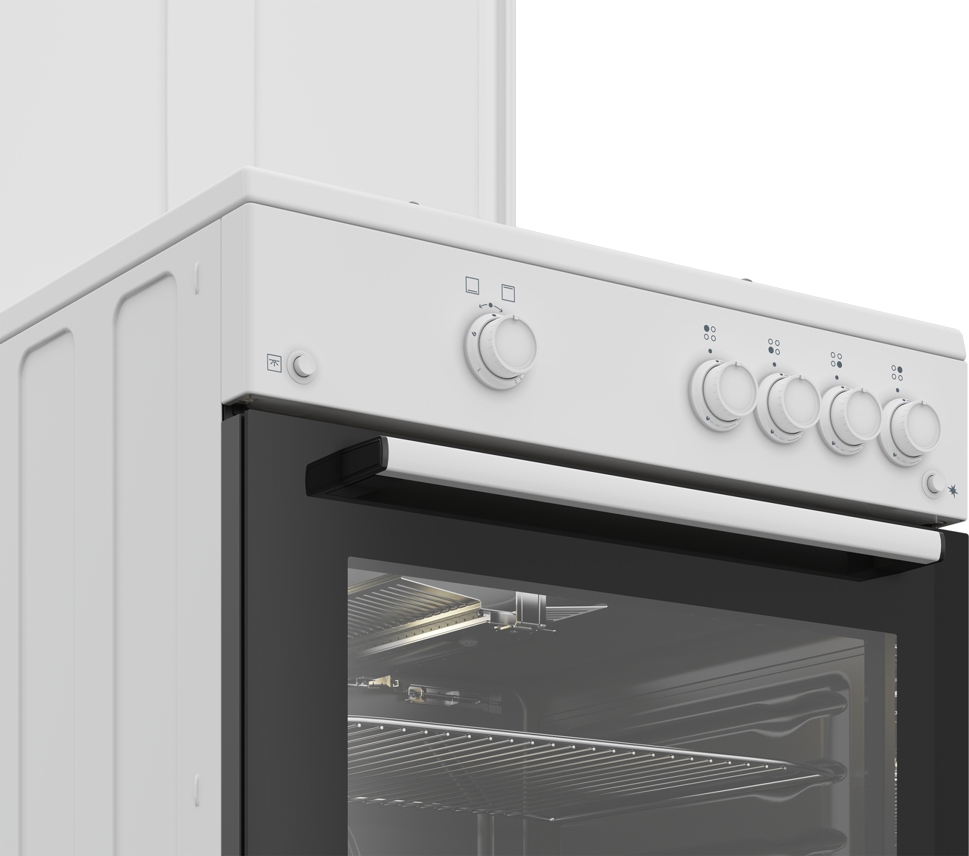 BEKO fornuis met gaskookplaat - 60cm - FBG62010DW