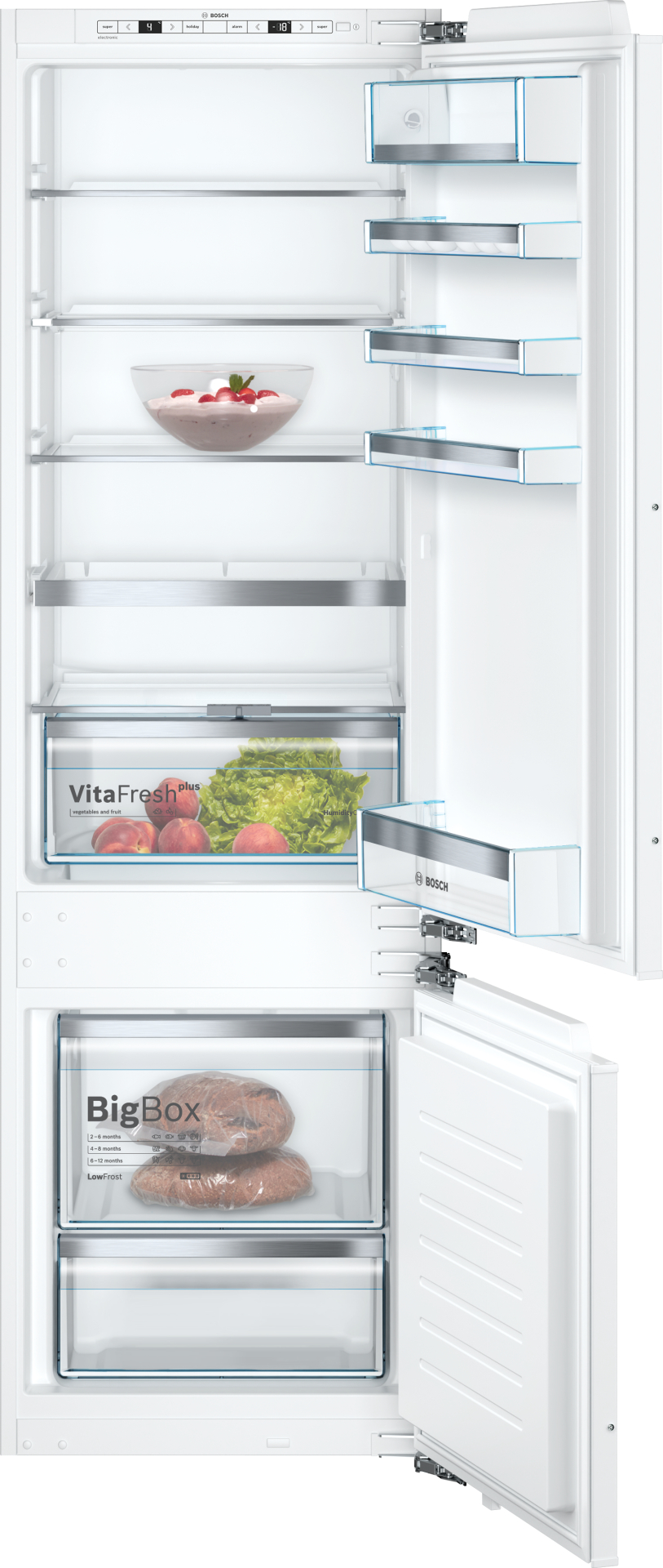 BOSCH SERIE 6 koel-/vriescombinatie - 178cm - KIS87AFE0