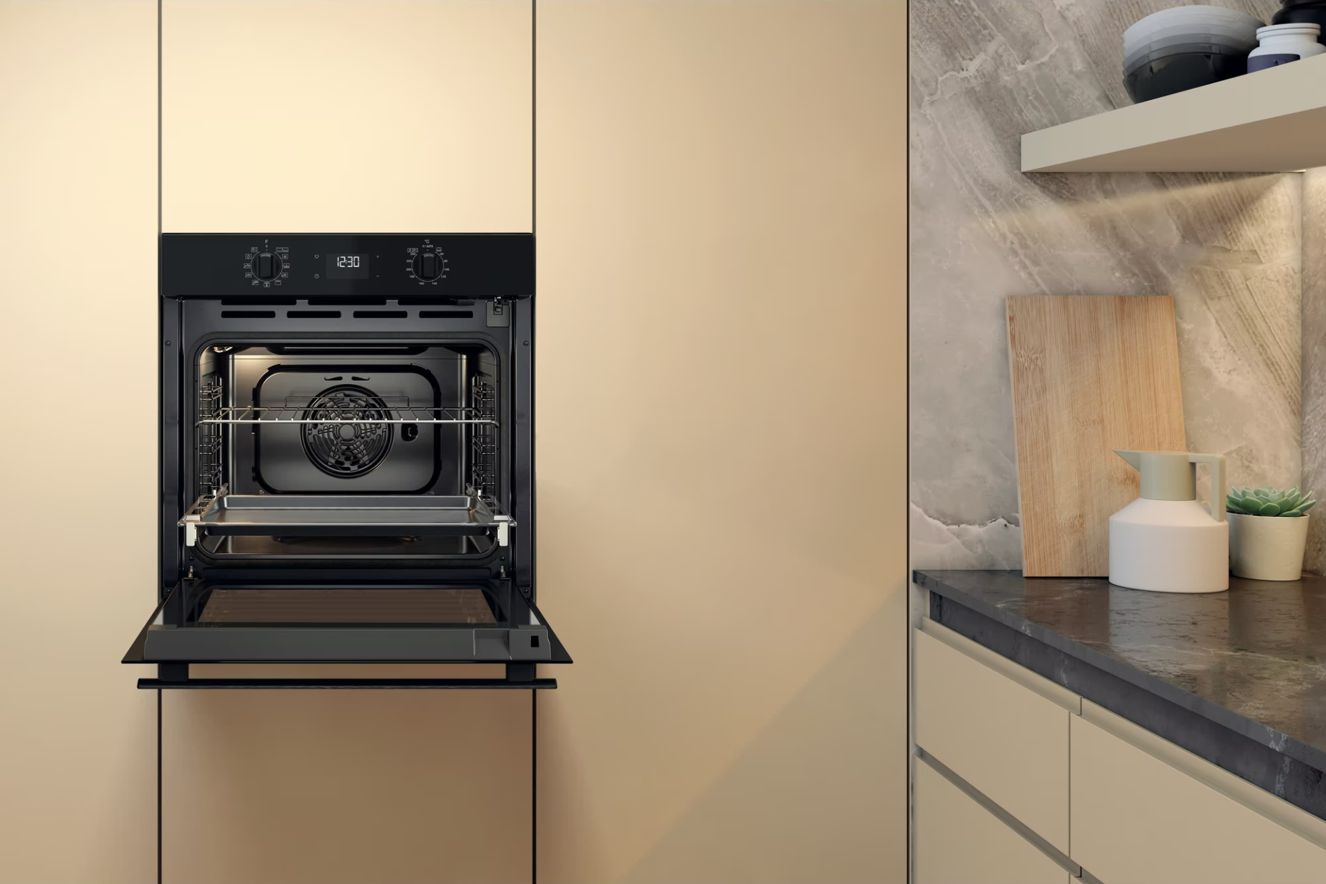 WHIRLPOOL NEW ACTUAL multifunctionele oven - 60cm - OMR58RR1B