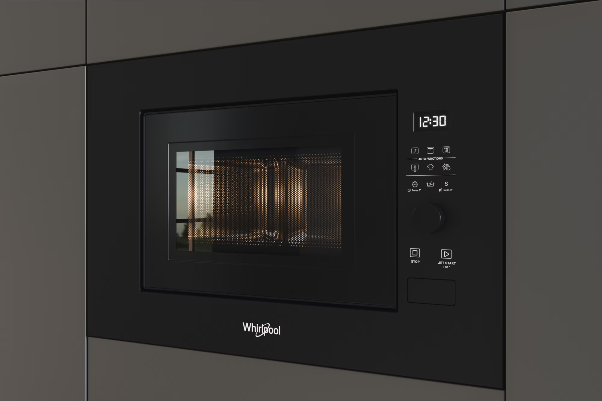 WHIRLPOOL microgolfoven met grill - 39cm - WMF200GNB