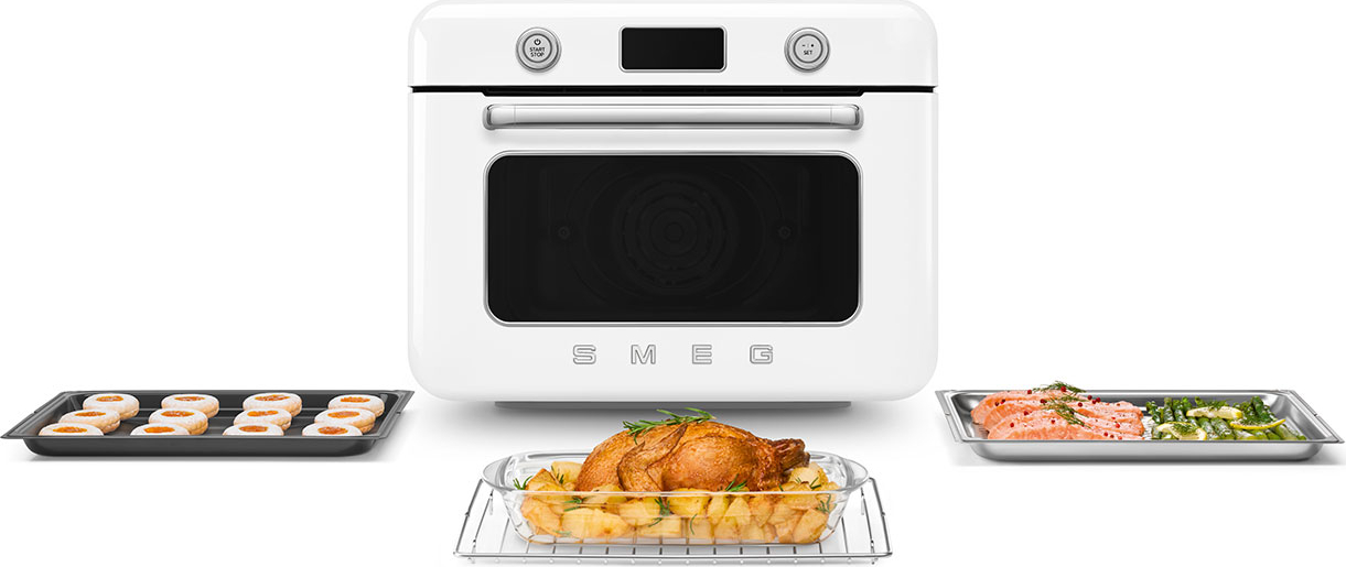 SMEG vrijstaande oven combi - COF01WHEU