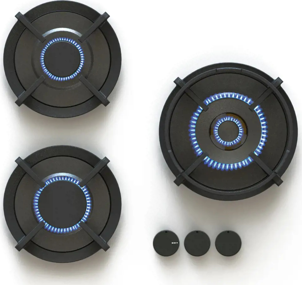 NOVY gaskookplaat - domino - 56006