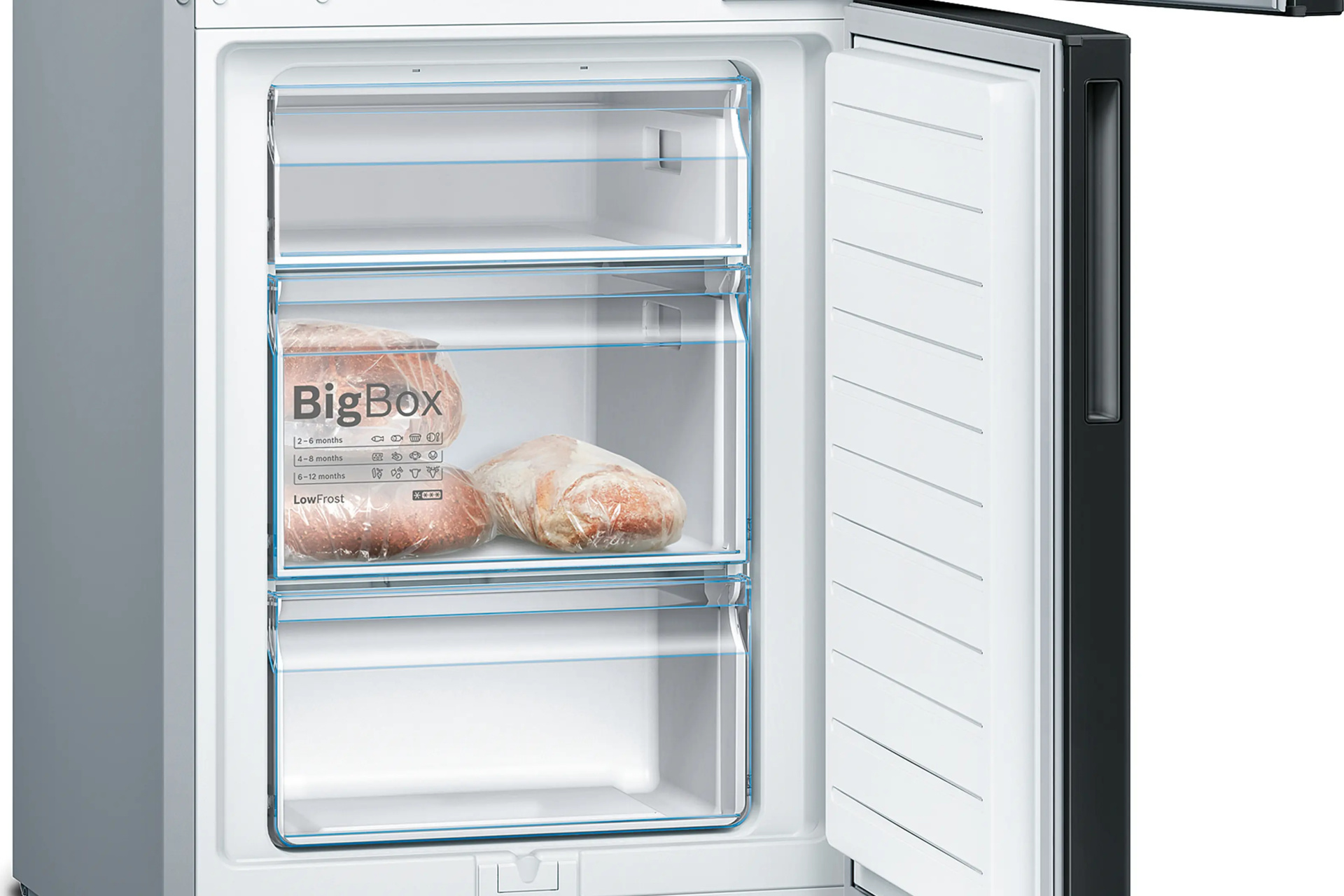 BOSCH SERIE 4 vrijstaande koel-/vriescombinatie - 186cm - KGV36VBEAS