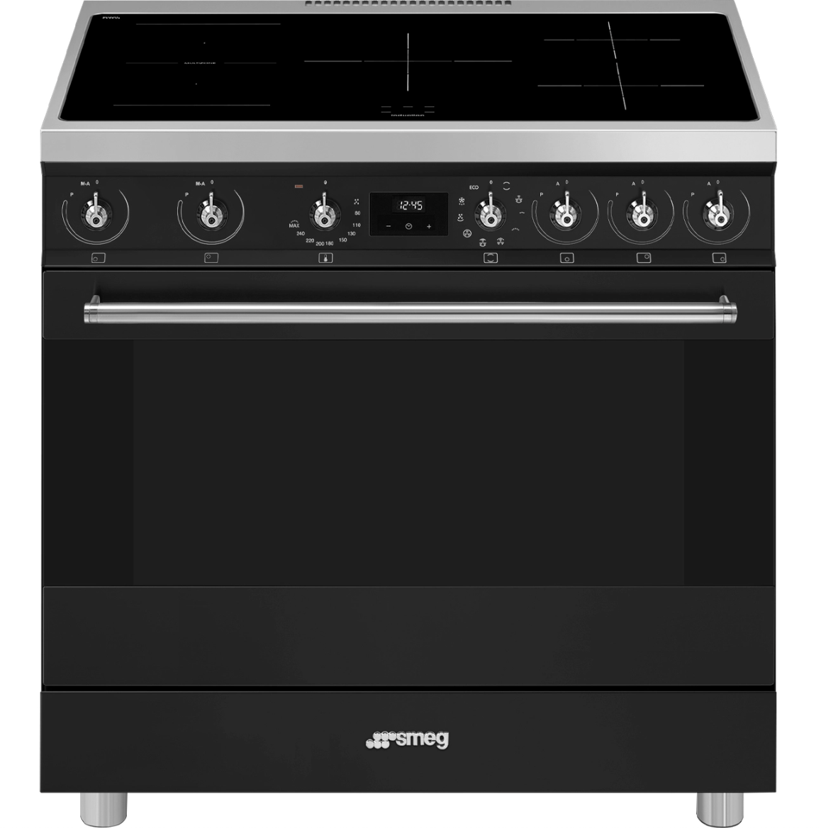 SMEG C9IMMB2 fornuis met inductie kookplaat - 90cm