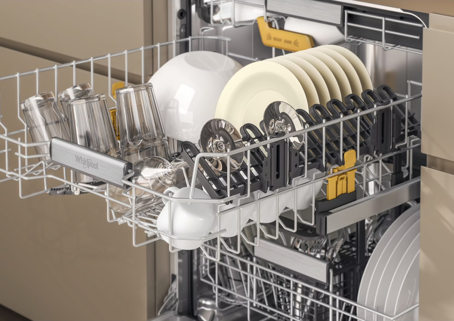 WHIRLPOOL vaatwasser volledig integreerbaar - W8IHF58TUS