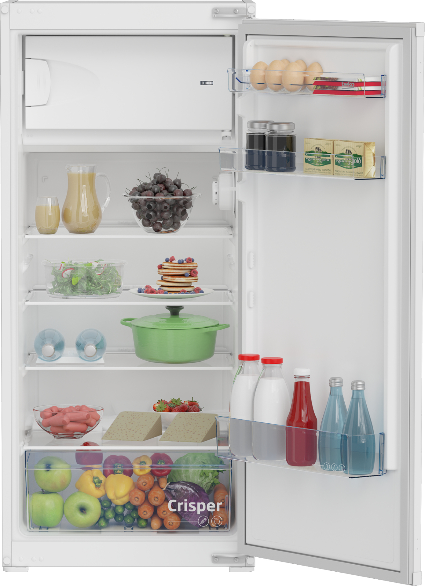 BEKO koelkast met vriesvak - 122cm - BSSA210K4SN