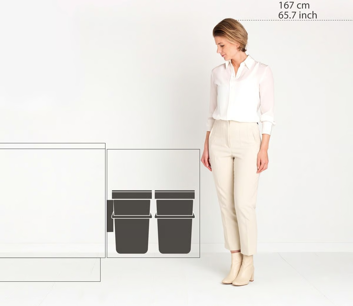BRABANTIA inbouwemmer - 214462