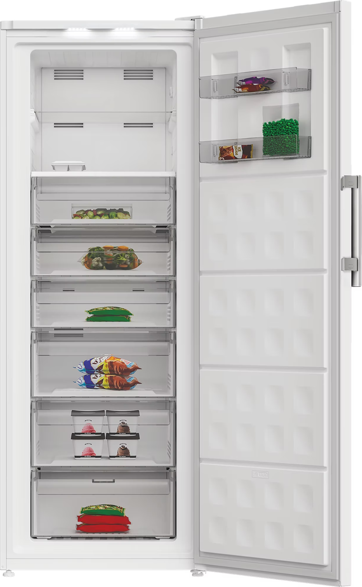 WHIRLPOOL vrijstaande vriezer - 191cm - WHFF6404W6E