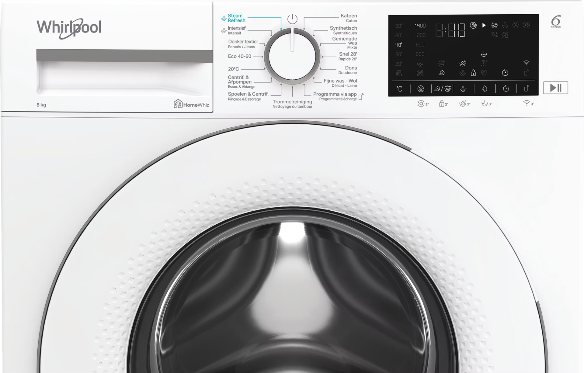 WHIRLPOOL Wasmachine 8 kg - WAM87WBE
