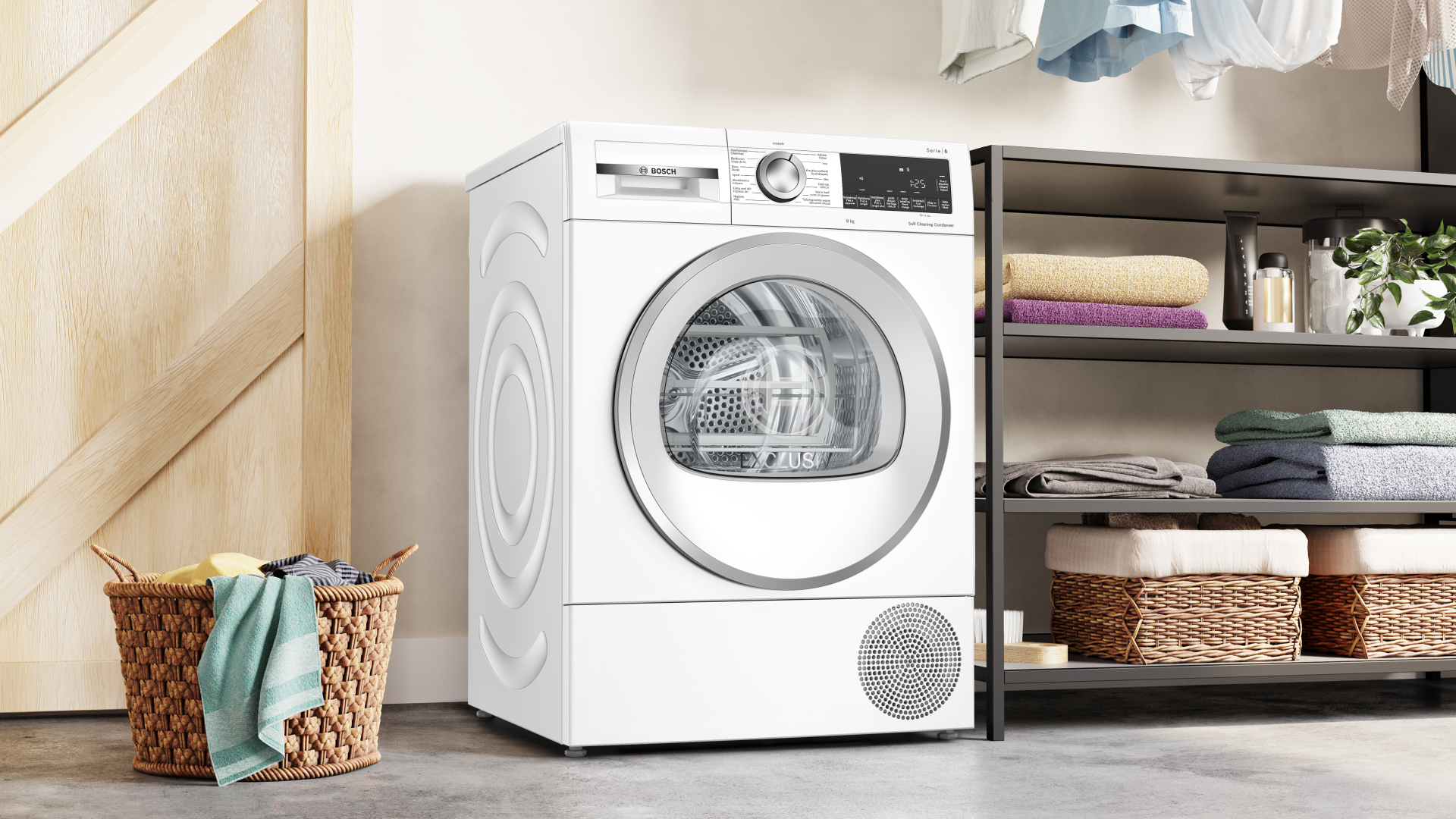 BOSCH SERIE 6 Droogkast 9 kg - WQG245D9FG