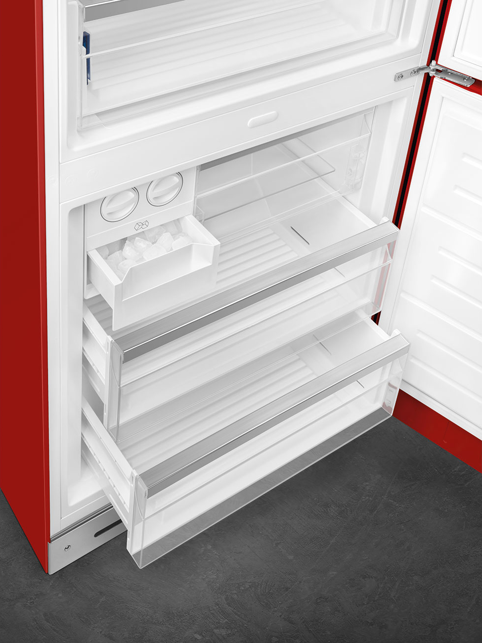 SMEG vrijstaande koel-/vriescombinatie - 205cm - FAB38RRD6