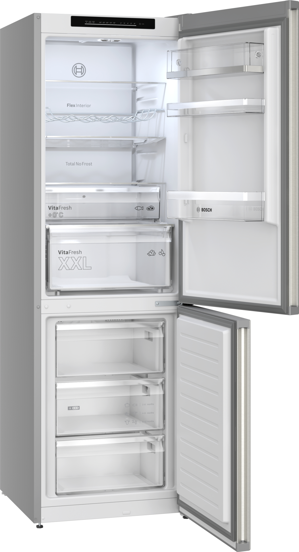 BOSCH SERIE 4 Vrijstaande koel-vriescombinatie - KGN36EICF
