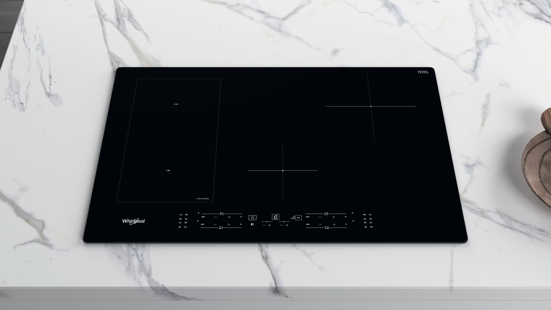 WHIRLPOOL inductiekookplaat - 77cm - WLB2977NE