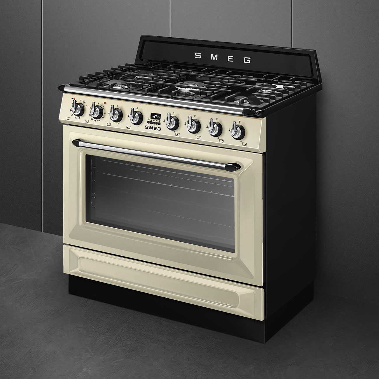 SMEG fornuis met gaskookplaat - 90cm - TR90GPP