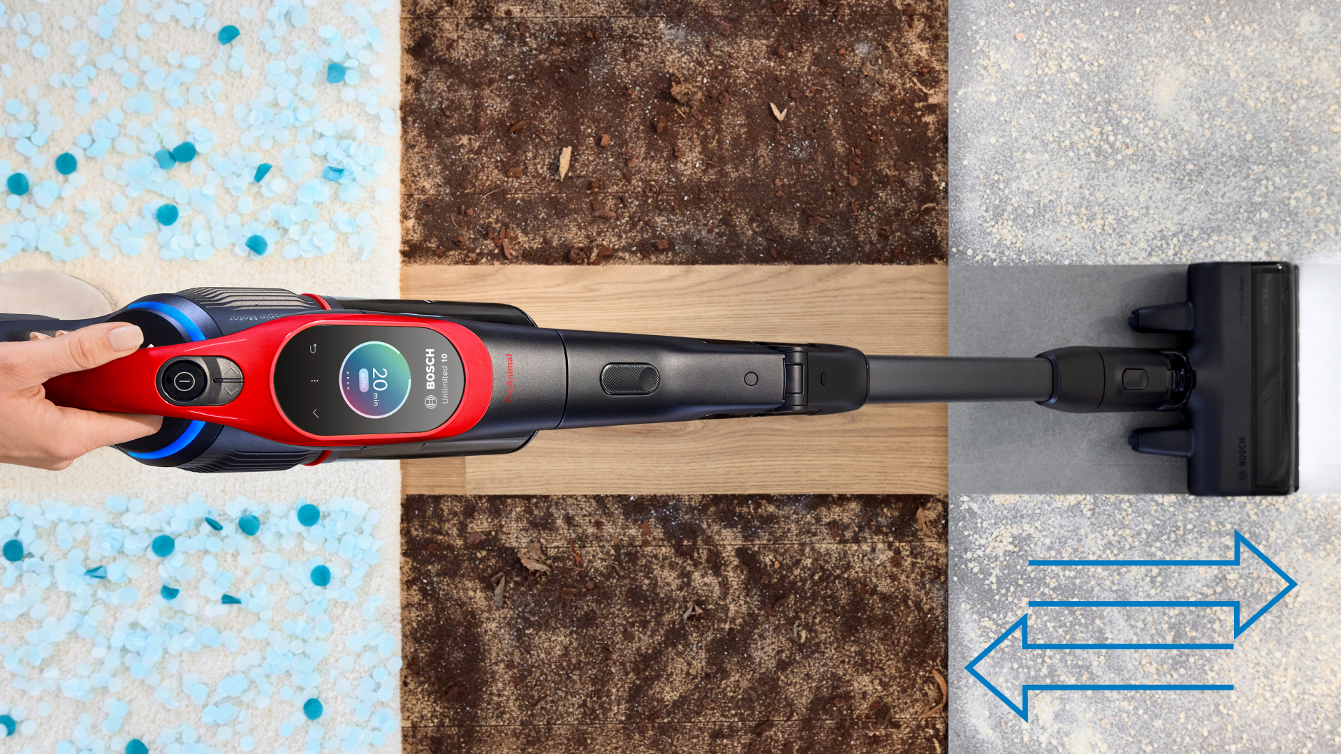 BOSCH  Unlimited 10 steelstofzuiger - BCS1041PET