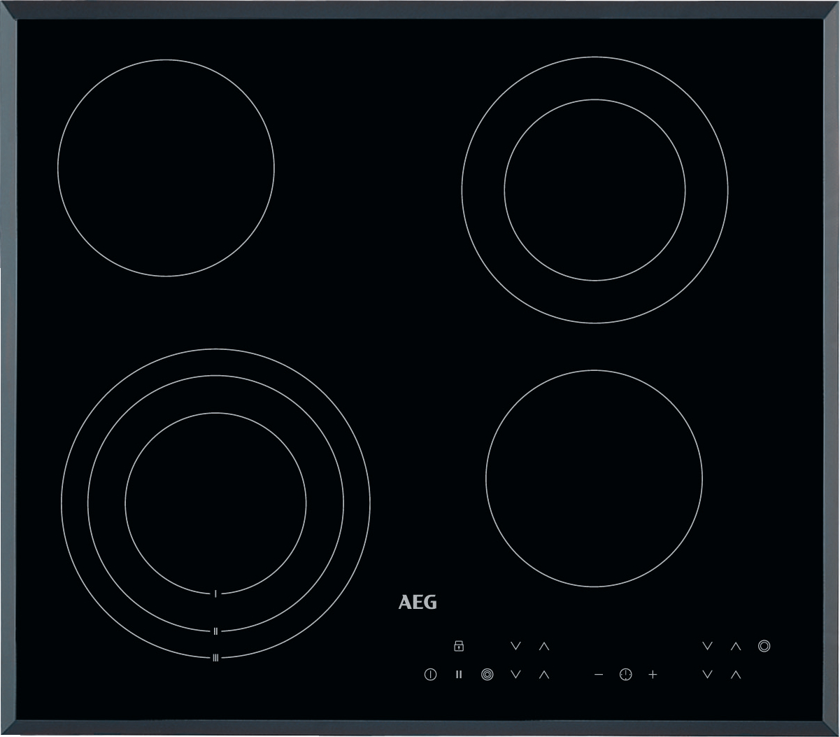 AEG 3000 vitrokeramische kookplaat - 60cm - HK634030FB