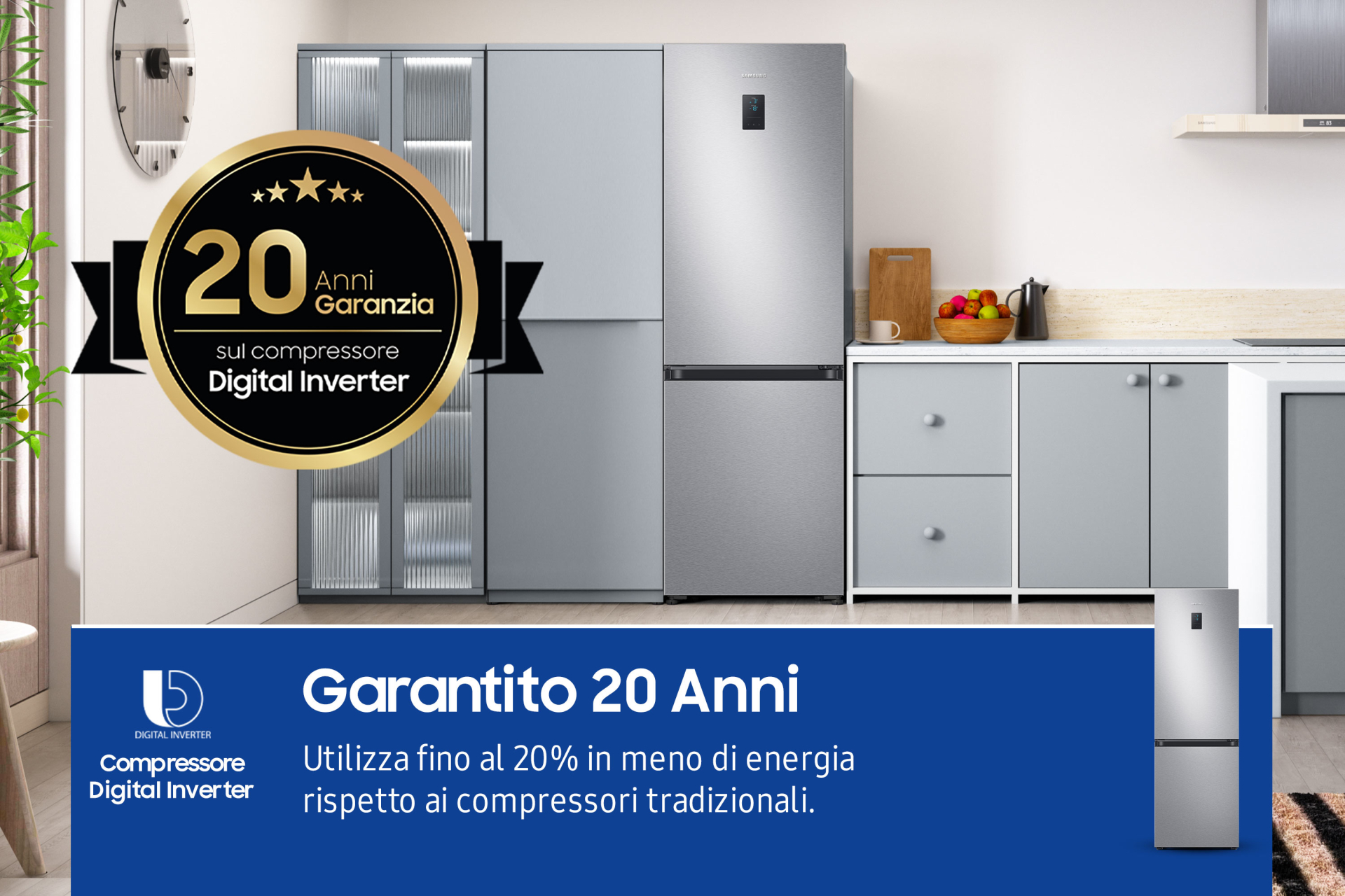 SAMSUNG vrijstaande koel-/vriescombinatie - 185cm - RB34C675DSA/EF