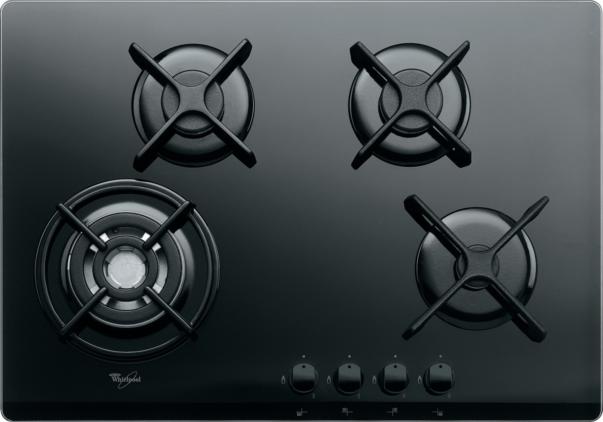 WHIRLPOOL gaskookplaat - 73cm - AKT5000NB