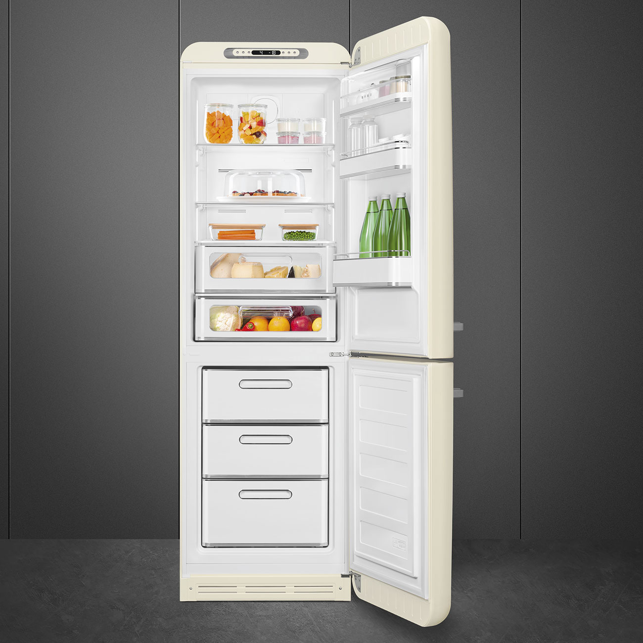 SMEG 50's Style Vrijstaande koel-vriescombinatie - FAB32RCR6