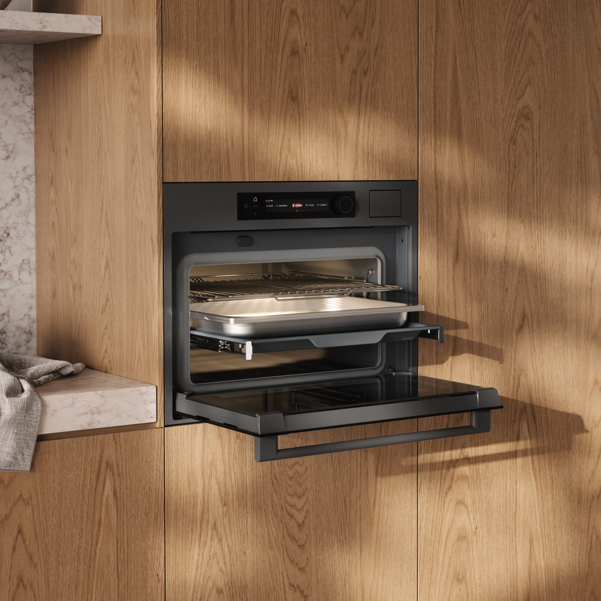 ATAG multifunctionele oven met stoom - 45cm - CS8495D