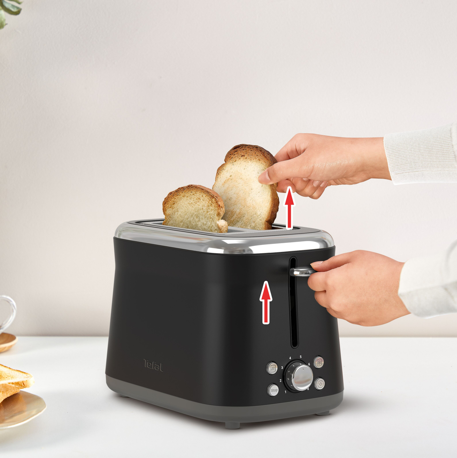 TEFAL Broodrooster zwart - TT7208E0