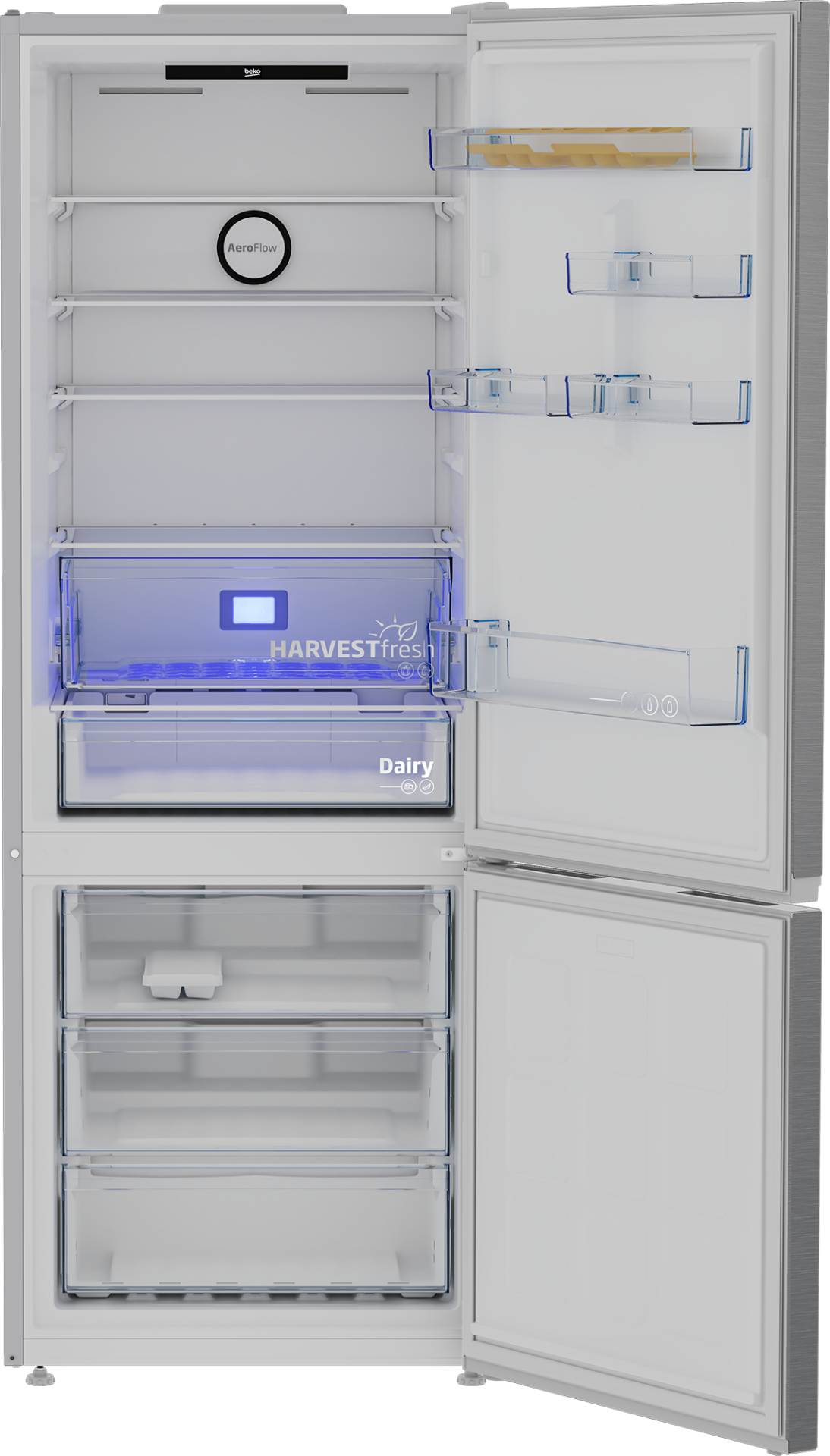 BEKO vrijstaande koel-/vriescombinatie - 192cm - B5RCNE565HXP