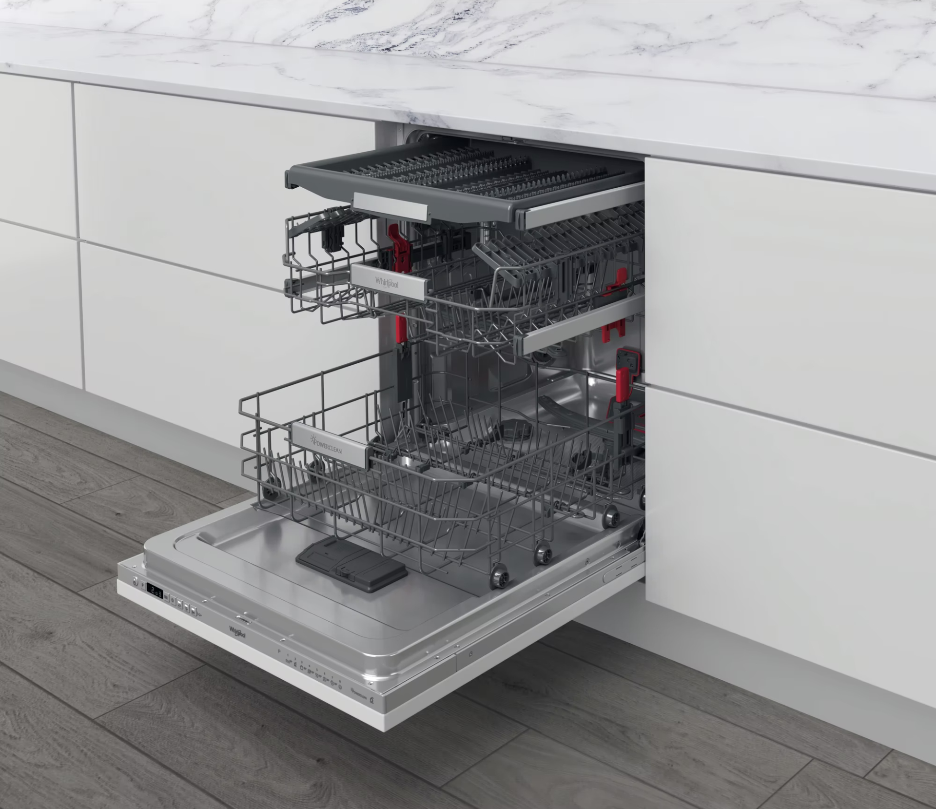 WHIRLPOOL vaatwasser volledig integreerbaar - W0ID741AS