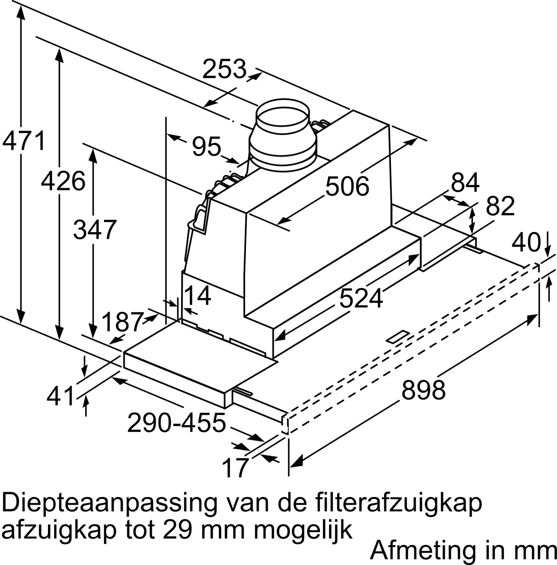 SIEMENS IQ300 telescopische dampkap - 90cm - LI97RB531