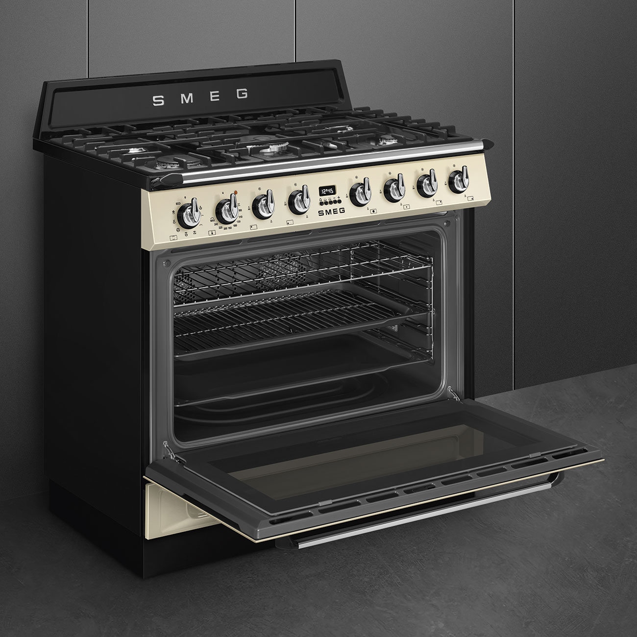 SMEG fornuis met gaskookplaat - 90cm - TR90GMP