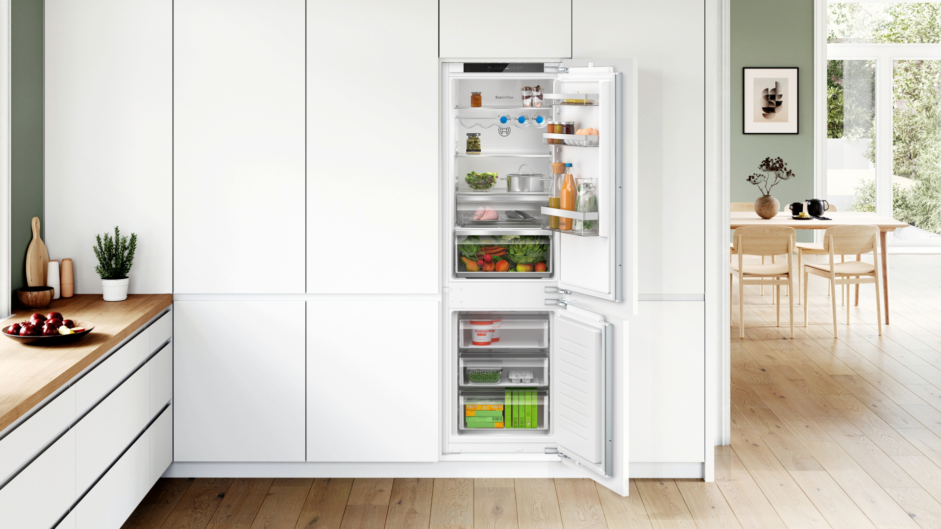 BOSCH SERIE 4 Inbouw koel-vriescombinatie - KIN86VFE0