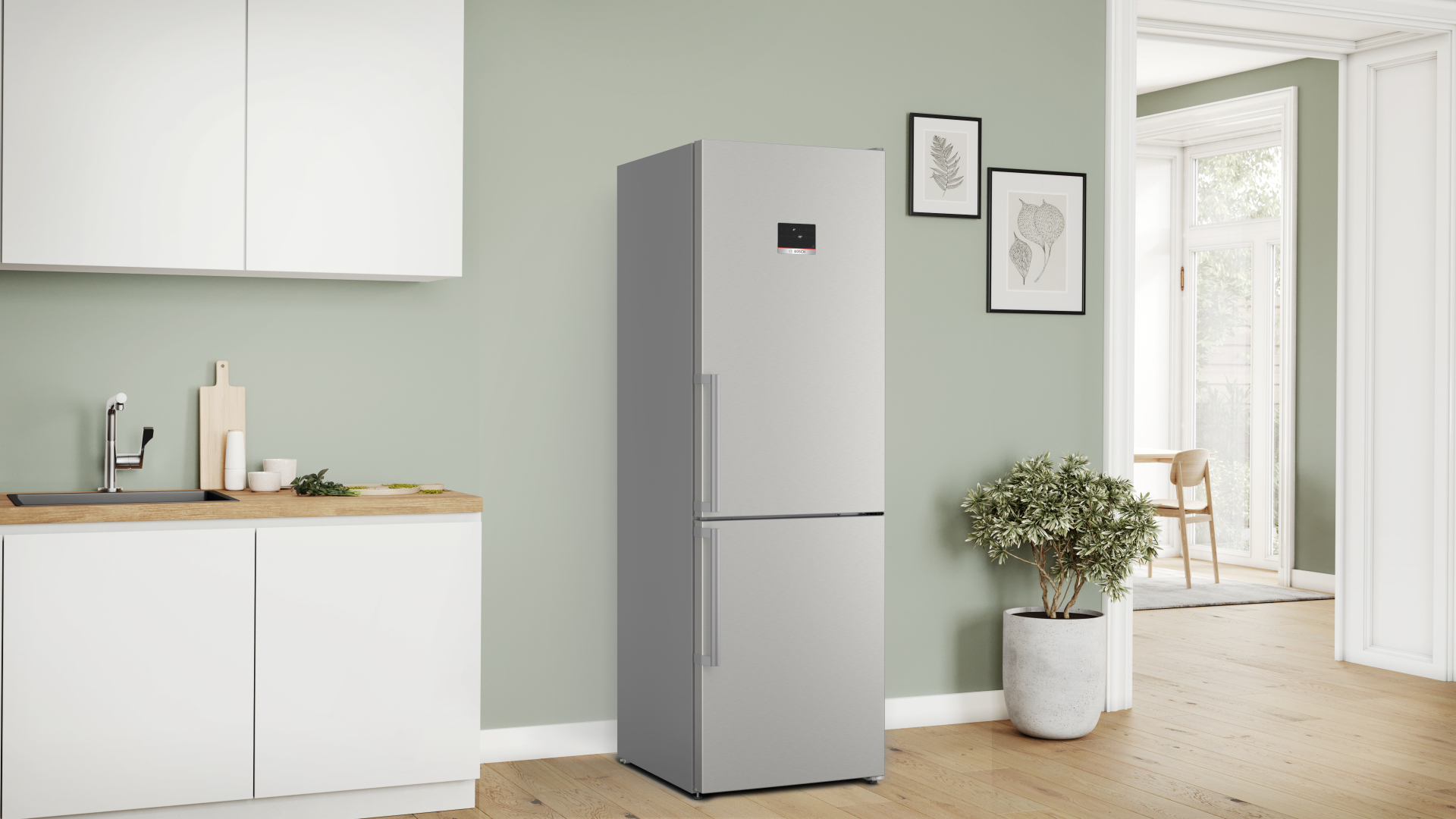 BOSCH SERIE 4 vrijstaande koel-/vriescombinatie - 186cm - KGN367ICT