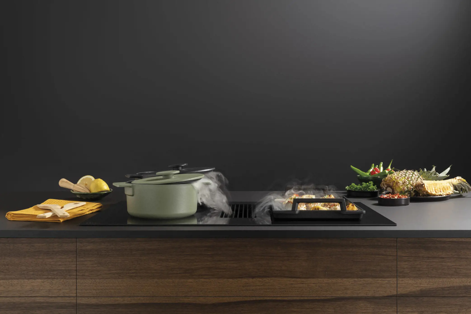 NOVY EASY kookplaat met afzuiging - 80cm - 1861