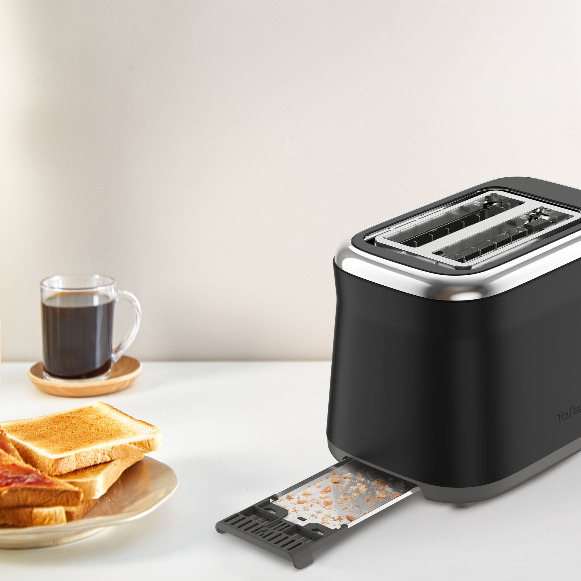 TEFAL Broodrooster zwart - TT7208E0