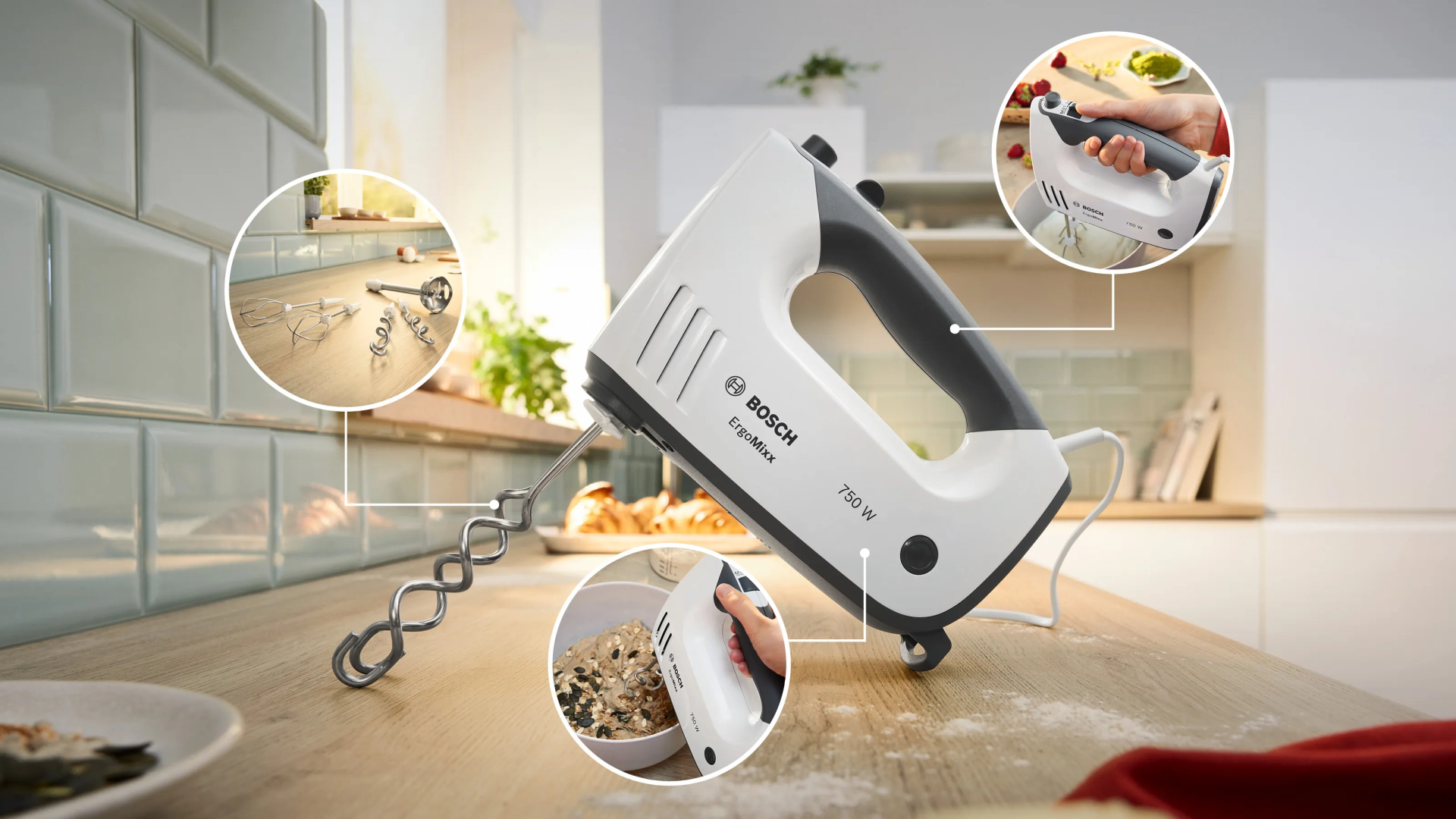 BOSCH  ERGOMIXX handmixer - MFQ37480