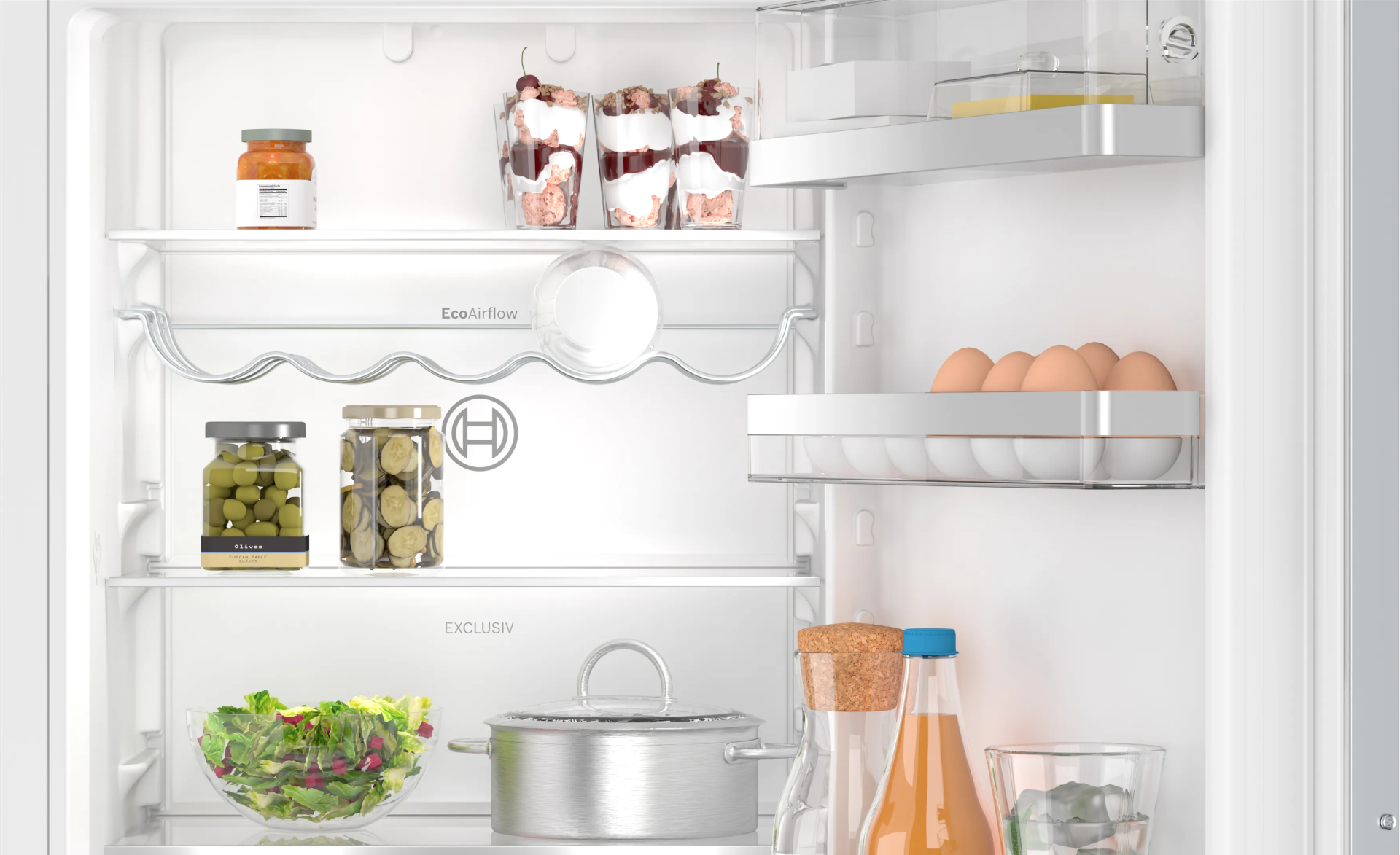 BOSCH SERIE 6 Inbouw koel-vriescombinatie - KIN86EDD0