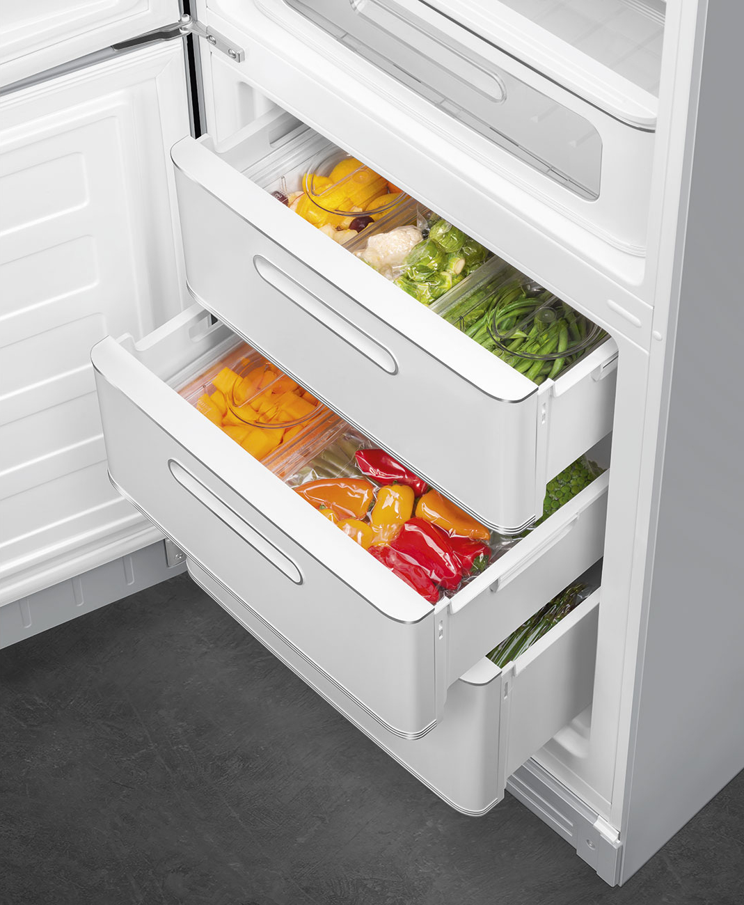 SMEG vrijstaande koel-/vriescombinatie - 197cm - FAB32LSV6
