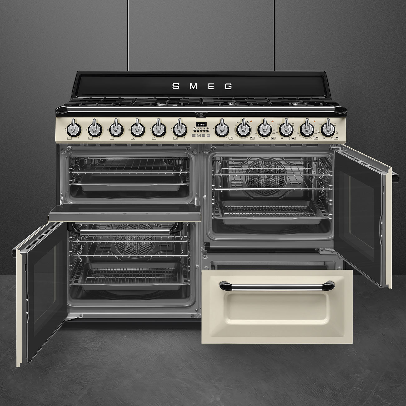 SMEG fornuis met gaskookplaat - 110cm - TR4110P1