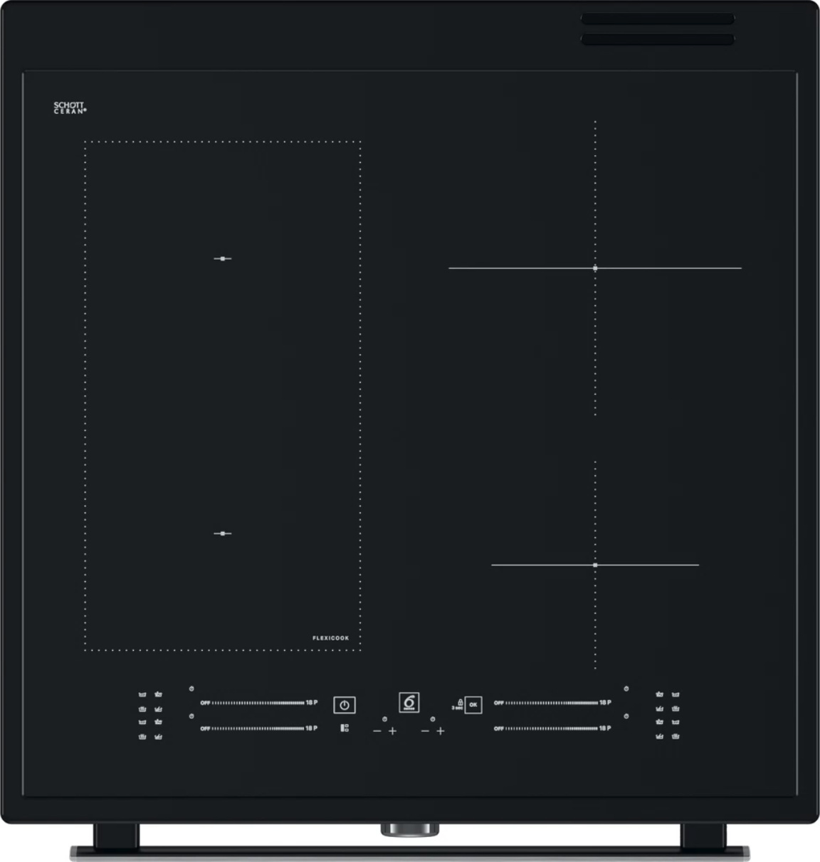 WHIRLPOOL fornuis met inductie kookplaat - 60cm - WS68IS8APBP/E