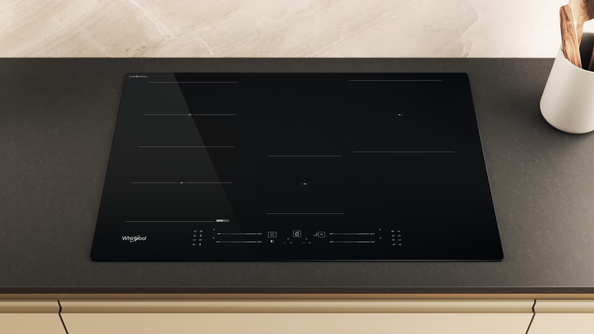 WHIRLPOOL inductiekookplaat - 77cm - WFS1577CPNE