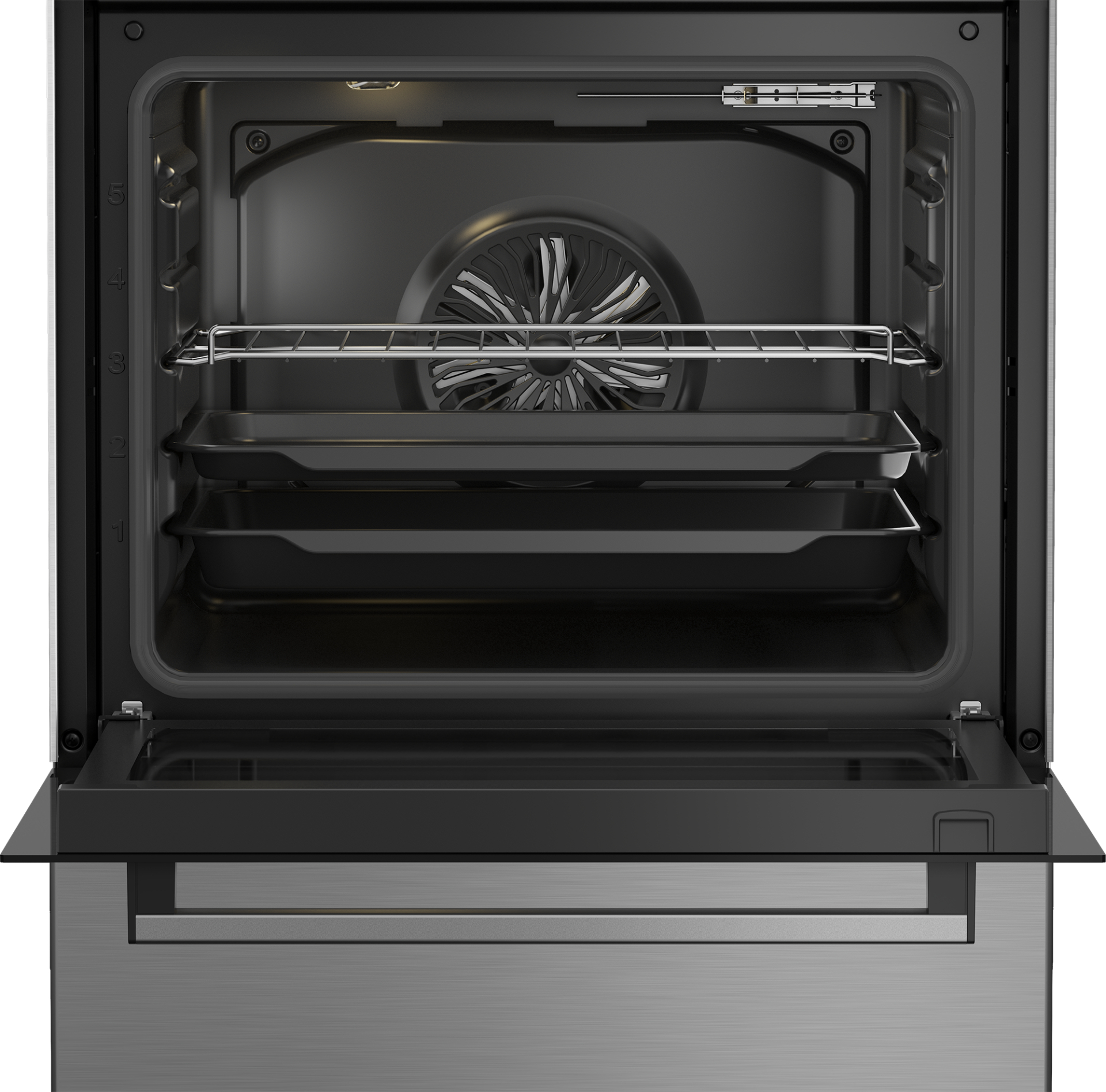 BEKO fornuis met electrische kookplaat - 60cm - FBM6701X
