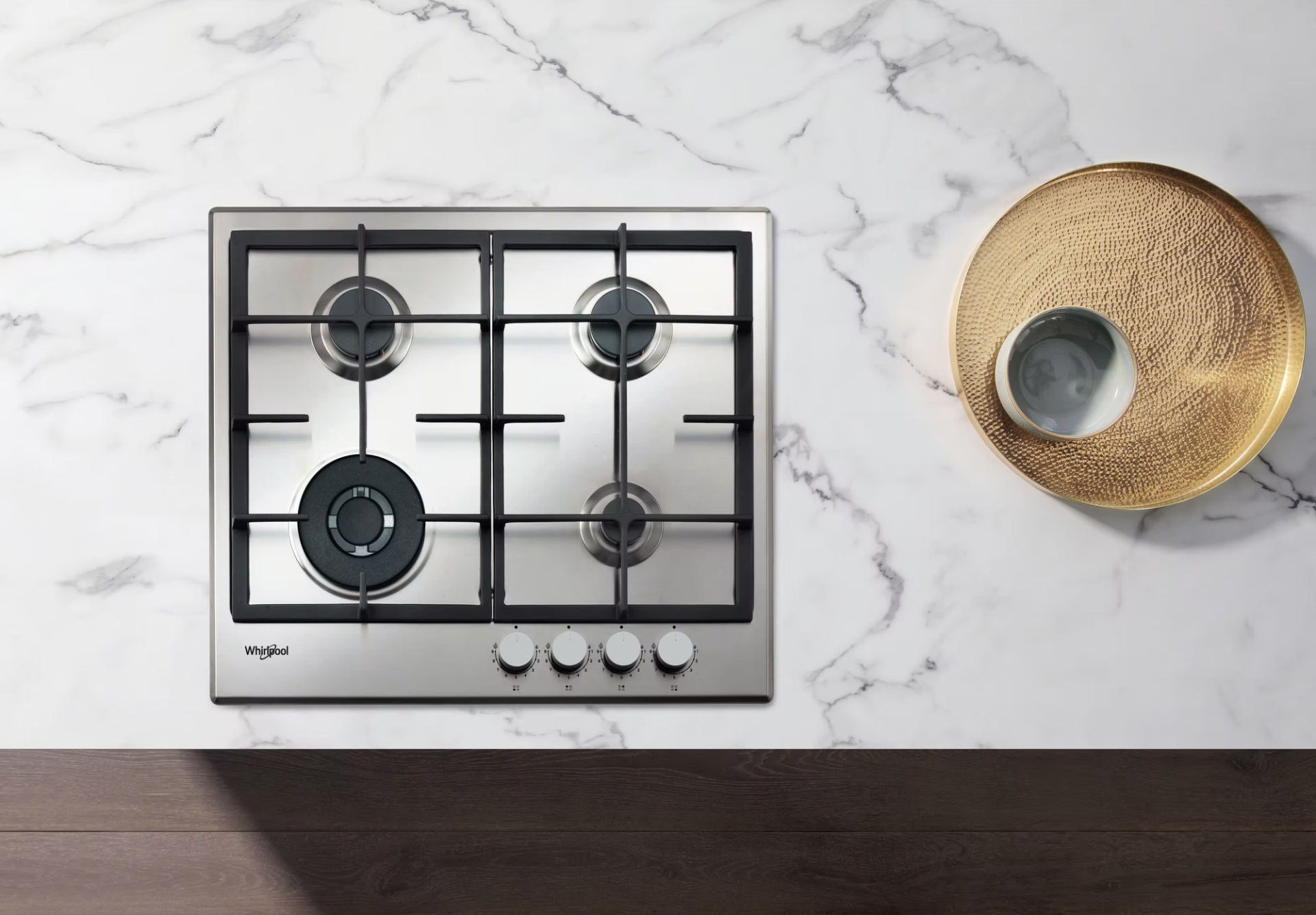 WHIRLPOOL gaskookplaat - 60cm - GMAL6422IXL