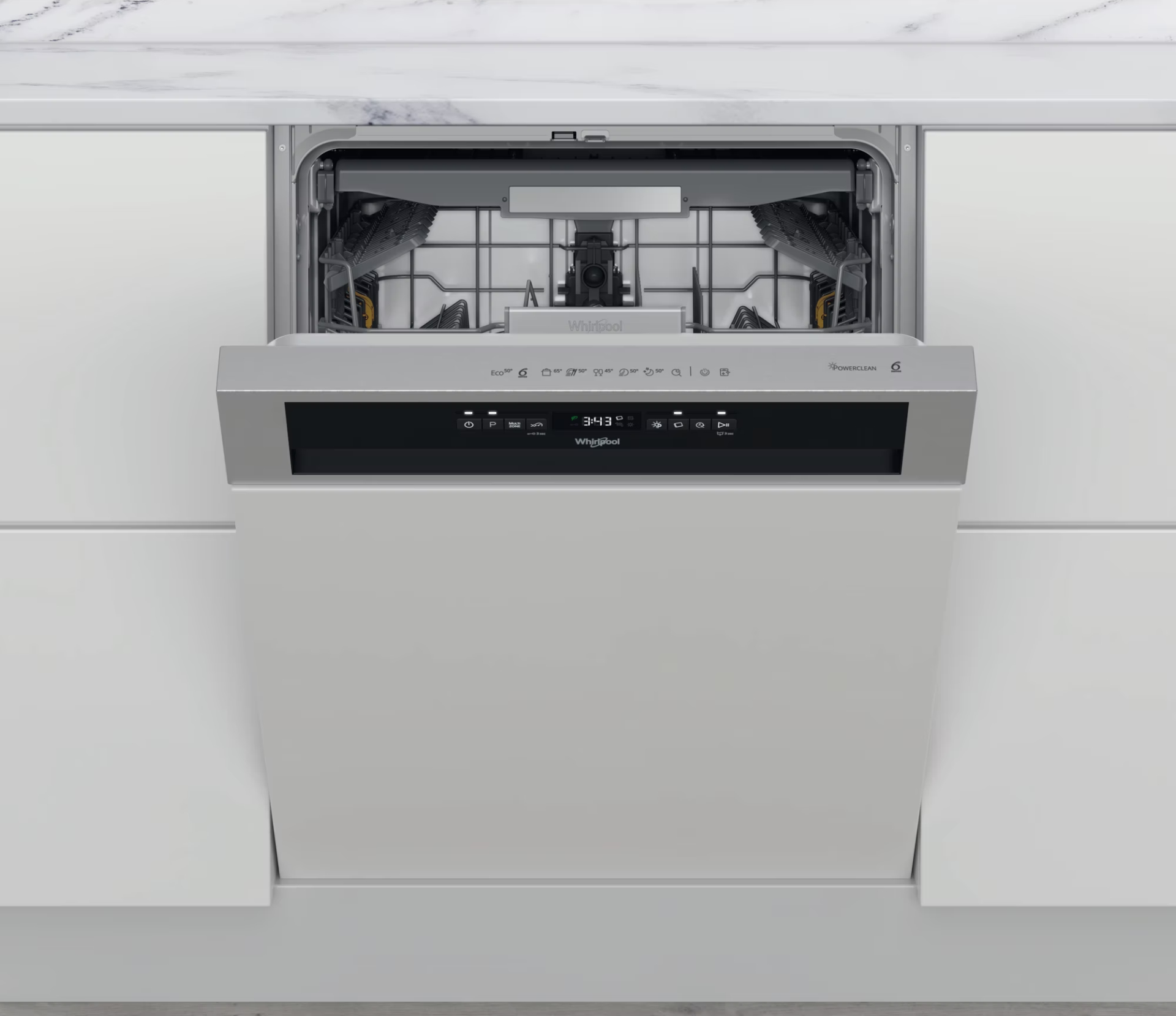WHIRLPOOL vaatwasser met bedieningspaneel - WBO3T133PFX