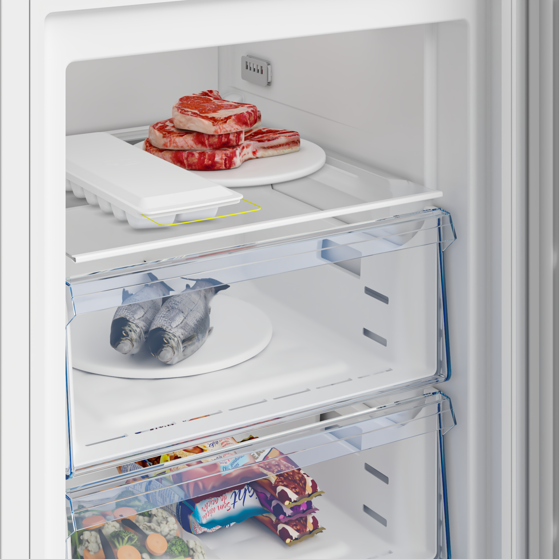 BEKO vrijstaande vriezer - 152cm - B5RFNE274W