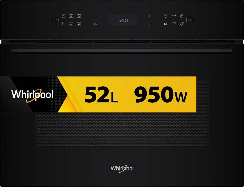 WHIRLPOOL multifunctionele oven - combi - 45cm - WCW7O7HTSB