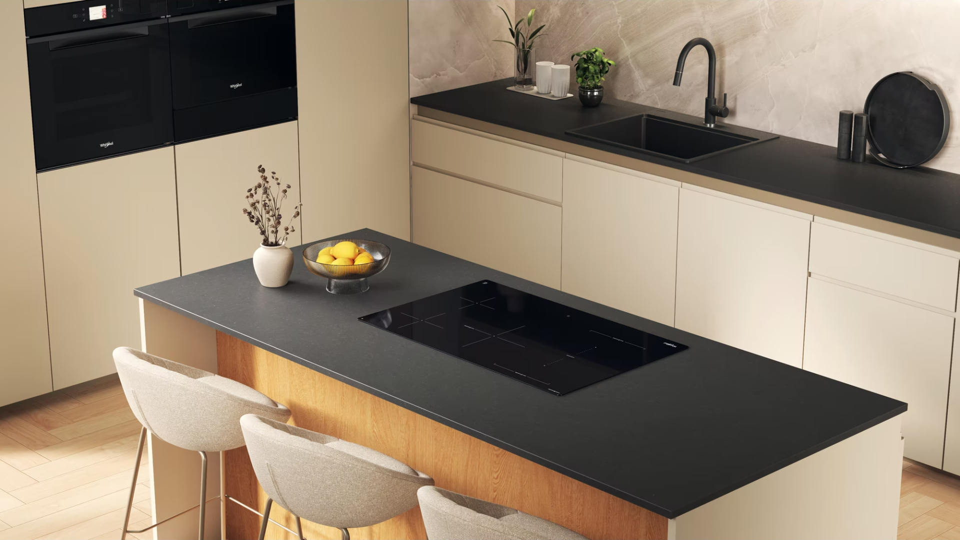 WHIRLPOOL inductiekookplaat - 80cm - WTX8017DCF2