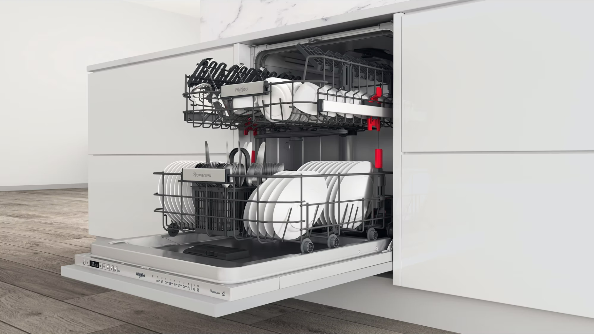 WHIRLPOOL vaatwasser volledig integreerbaar - WIO3T141PS