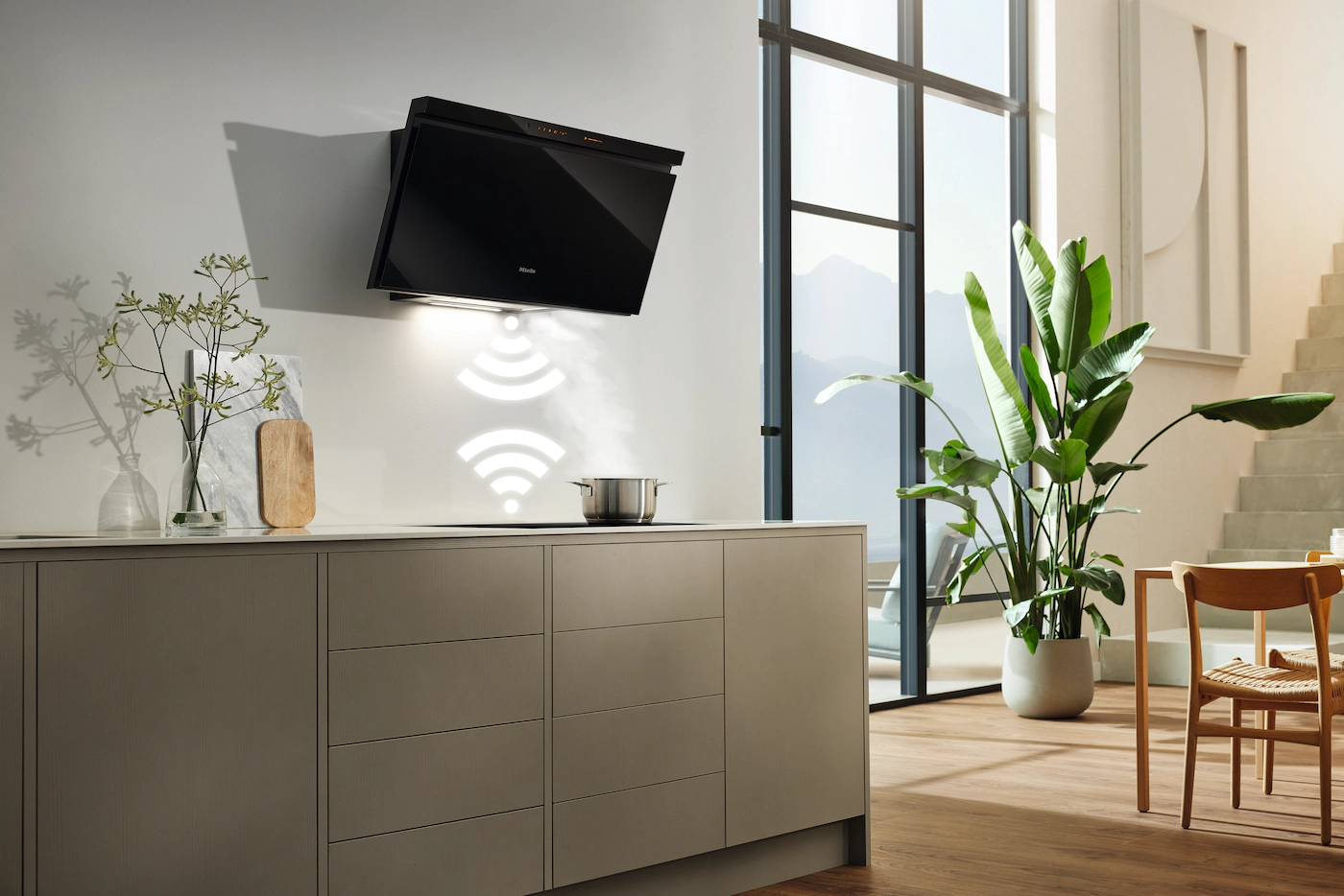 MIELE headfree dampkap - 90cm - DAH4970OBSW