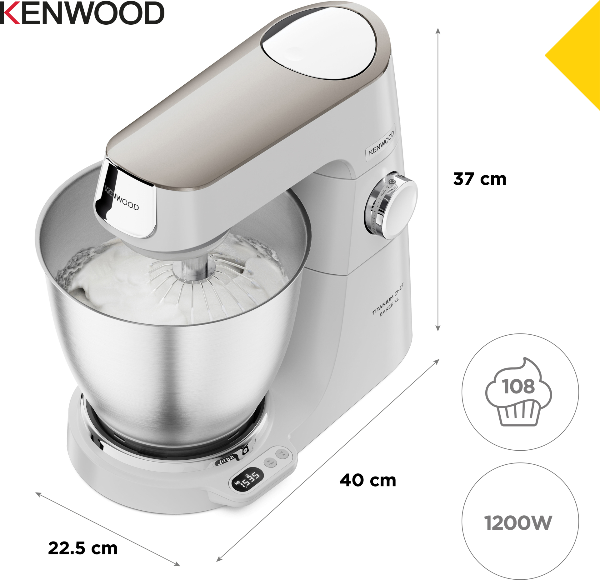 KENWOOD keukenrobot - KEKVL65.001WH