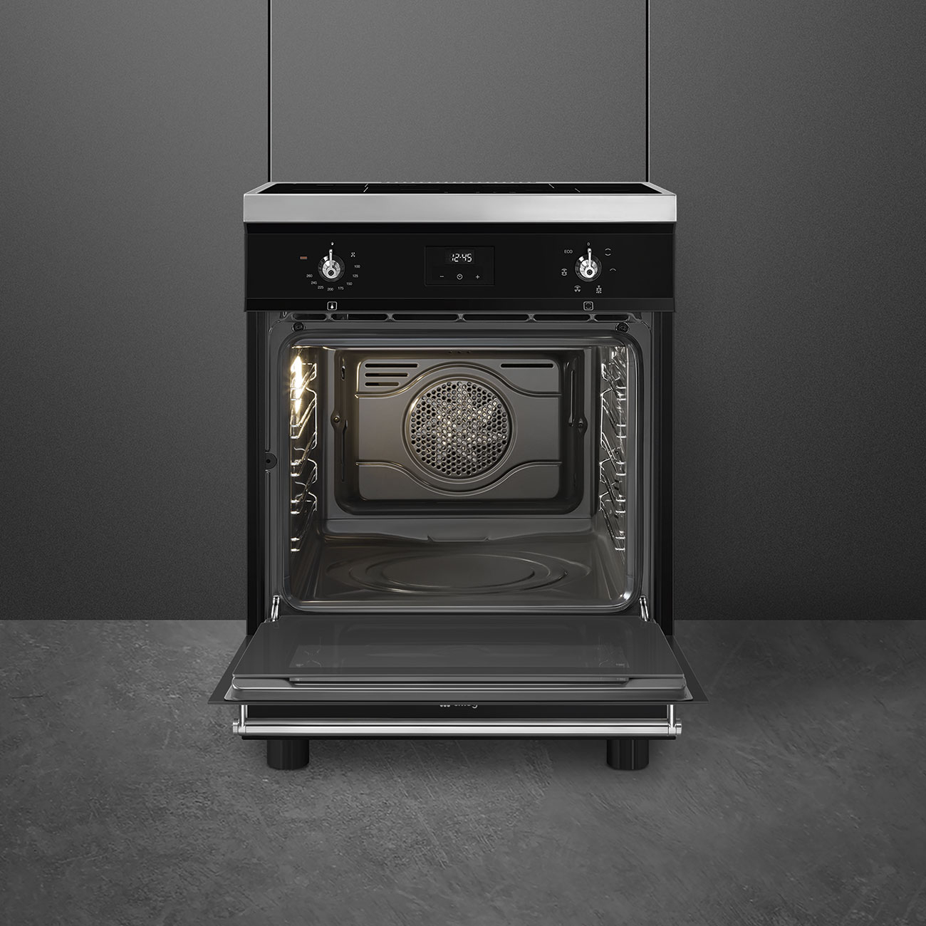 SMEG fornuis met inductie kookplaat - 60cm - C6IMBLT2